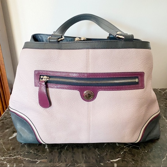 Coach Handbags - NEW COACH Laura Spectator Lavender Purple Pebbled Leather Shoulder Bag #F15145